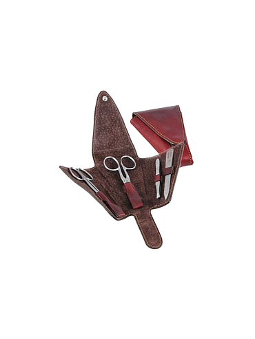 Dovo - Brown Triangle Manicure Set