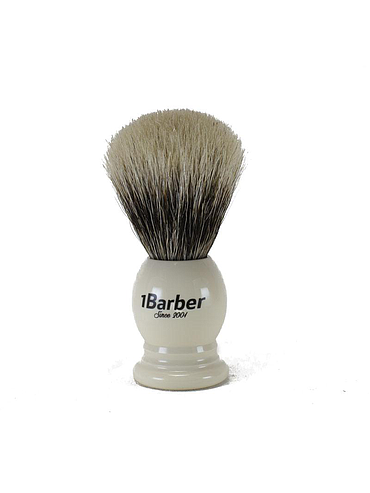 1Barber - Scheerkwast Beste Das - Ivoor - 21mm