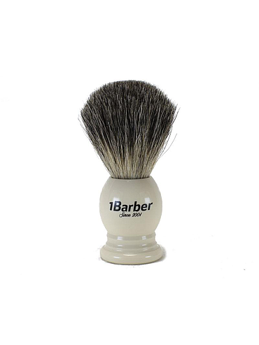 Scheerkwast 1Barber - Pure Badger Ivory - 21mm