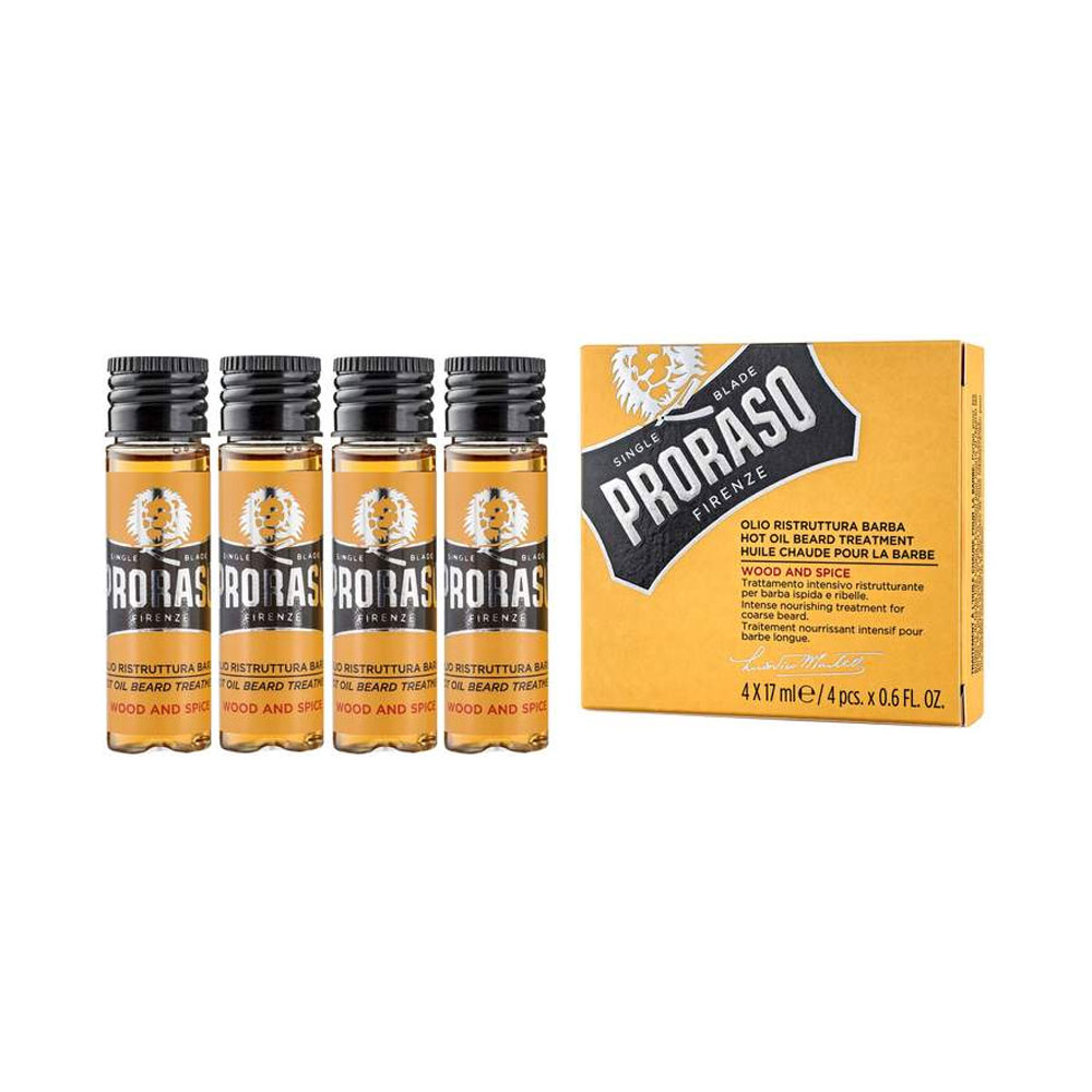Proraso - Hot Oil Beard Treatment - 4 x 17ml