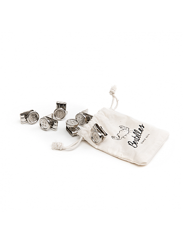 Bertelles - Set van 6 Superior buttons clip