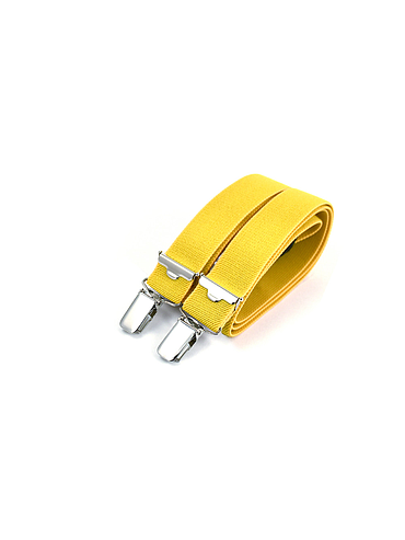 Skinny clip-on suspenders – Yellow