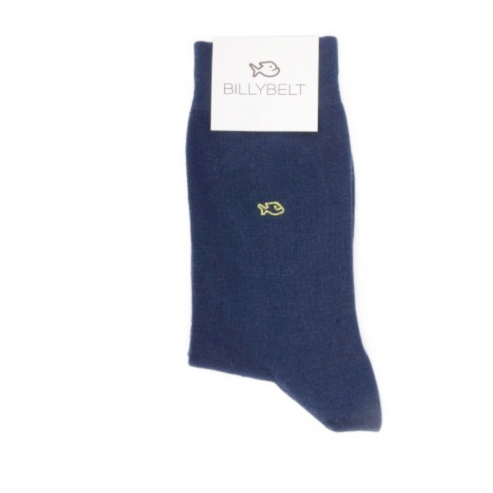 BillyBelt - Effen katoenen sokken - Kobalt Blauw