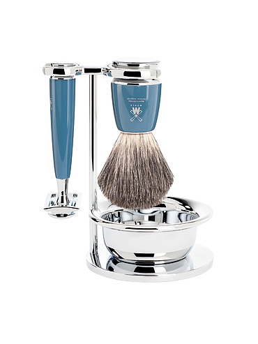 Muehle - Rytmo - 3 delige scheerset - Blauw Resin