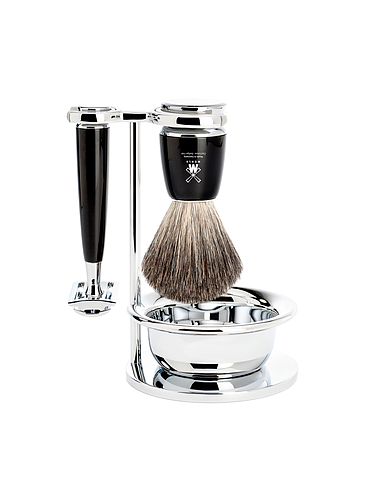 Muehle - Vivo - 3 Piece Shaving Set - Black Resin
