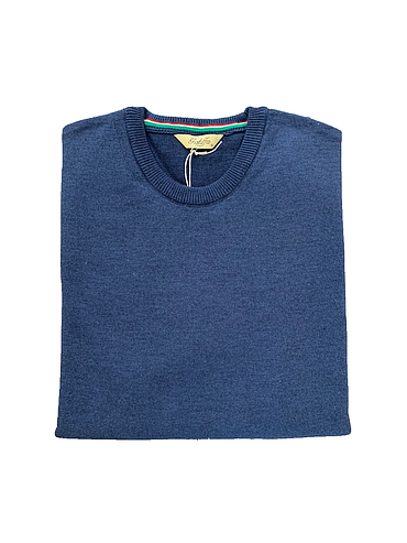 Galiffa - Pull Bleu Marine - Col rond - 2XL