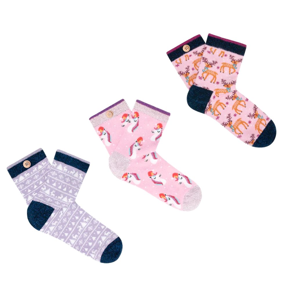 Cabaia - Pack of 3 pairs of baby socks - Christmas - 0/12 mois