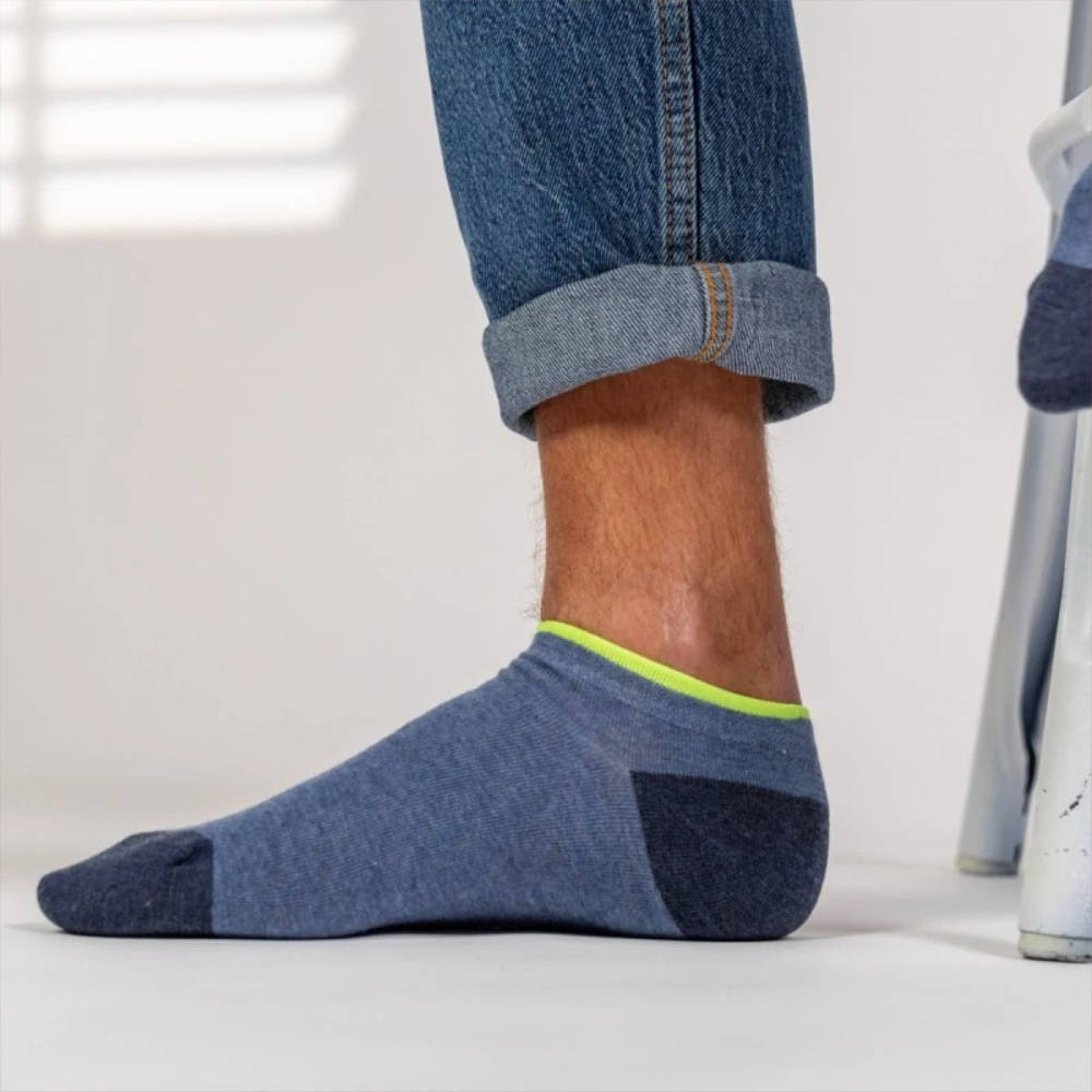 BillyBelt - Blauw en fluorescerend sokken