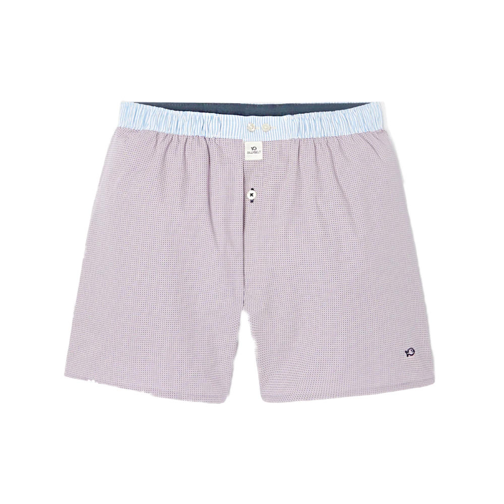 BillyBelt - Biologisch katoenen boxershorts - Purple Square - Maat S