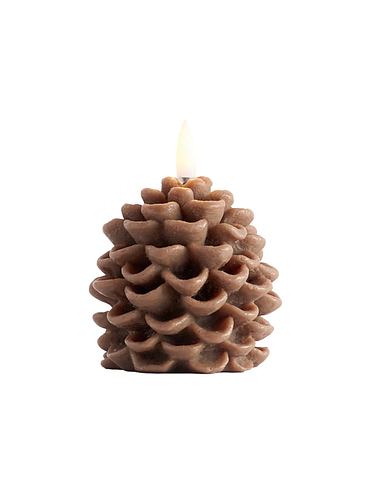 Uyini - LED candle Pine cone - Brown