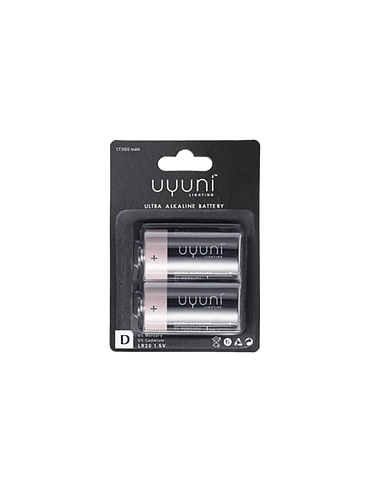 Uyuni - D Battery - 1,5V, 17.000 mAh (2-pack)