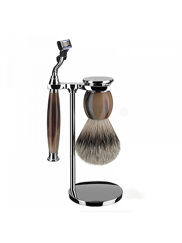 Muehle - Sophist - 3 piece shaving set - Horn